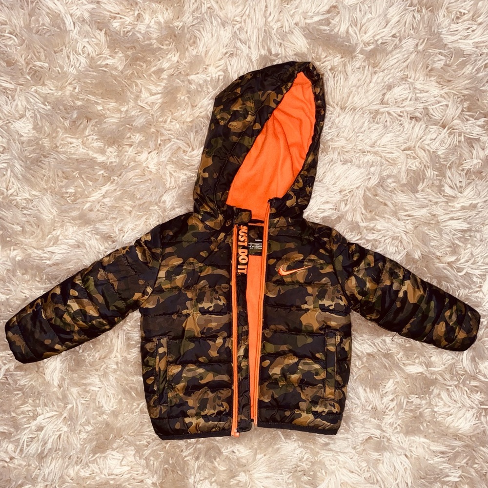 Infant and Toddler Nike Hooded Puffer Coat - Size 12 months